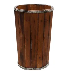 Lrg Nautical Display Tub - Brown 45x32cm