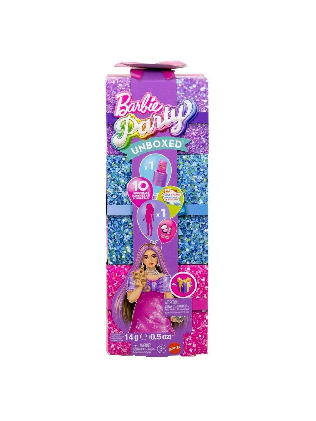 Barbie Glam Party Unboxed pinke Curvy-Puppe