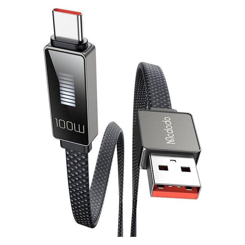 Mcdodo Cable CA-4980 USB to USB-C with display 1.2m (black) (1.20 m, USB 2.0, 100 W) (CA-4980)