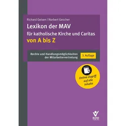 Lexikon der MAV für katholische Kirche und Caritas von A bis Z, Fachbücher von Norbert Gescher, Richard Geisen
