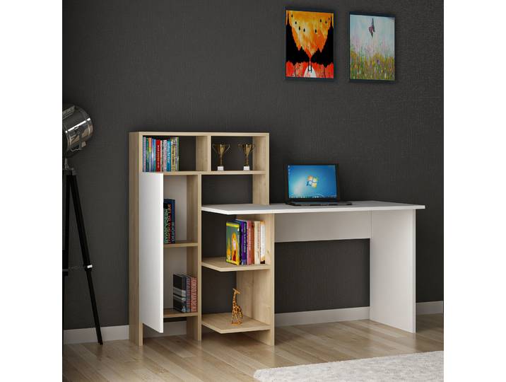 Skye Decor, Buğra- Buğra ARN, eichenfarbig, Couchtische, 73,8x70,5x60 cm, 100% Melaminbeschichtete Partikelplatte