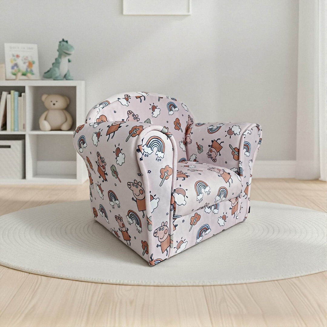 Zoomie Kids Children's Novelty Pink Peppa Pig 47cm H X 39cm W X 39cm D