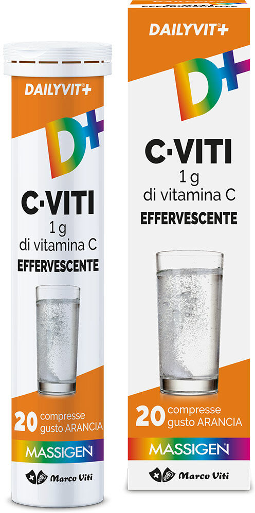 MARCO VITI FARMACEUTICI SpA Massigen, Dailyvit+ C-Viti, 20 Compresse