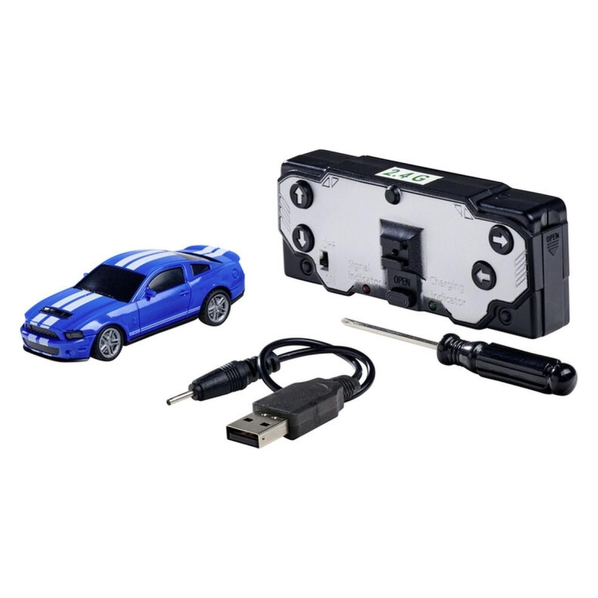 Carson 1:64 Nano Racer Fo.Must.ShelbyGT500 blau (500404334)