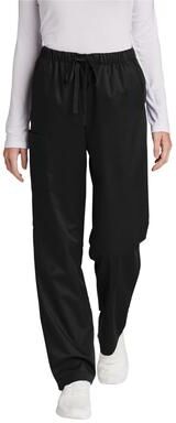 Wonderwink WW4550P Women's Petite WorkFlex Cargo Pant in Black size XSP   Polyester Blend