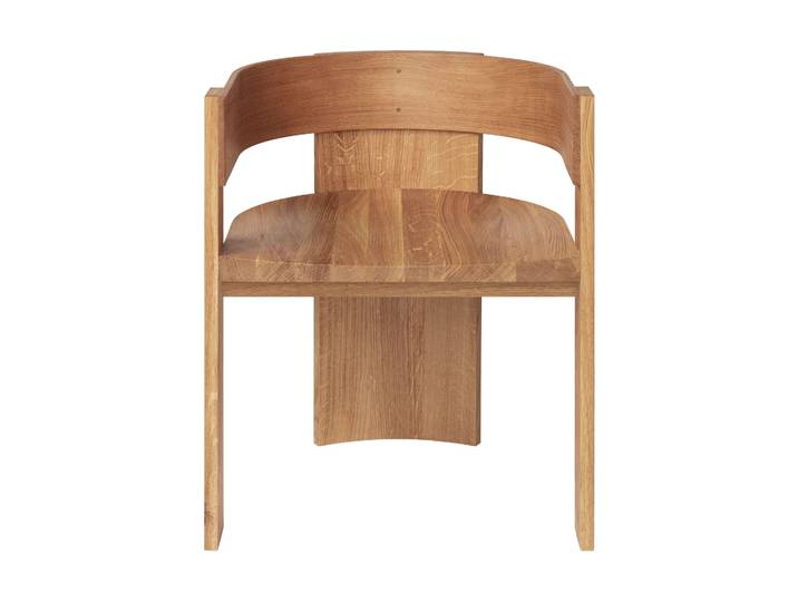 Kristina Dam Studio Chaise Collector Chêne-noyer laqué chaud