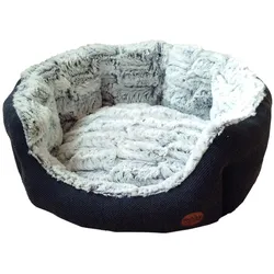 NOBBY Komfort Bett oval CACHO Komfort Bett oval CACHO dunkelgrau 55 x 50 x 21 cm