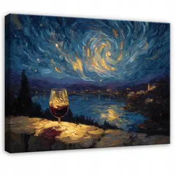 LEINWANDBILD Landschaft Landschaft Blau 60x40 cm