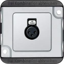 Merten 460860 Audio-Steckbuchse, mattsilber, PANZER