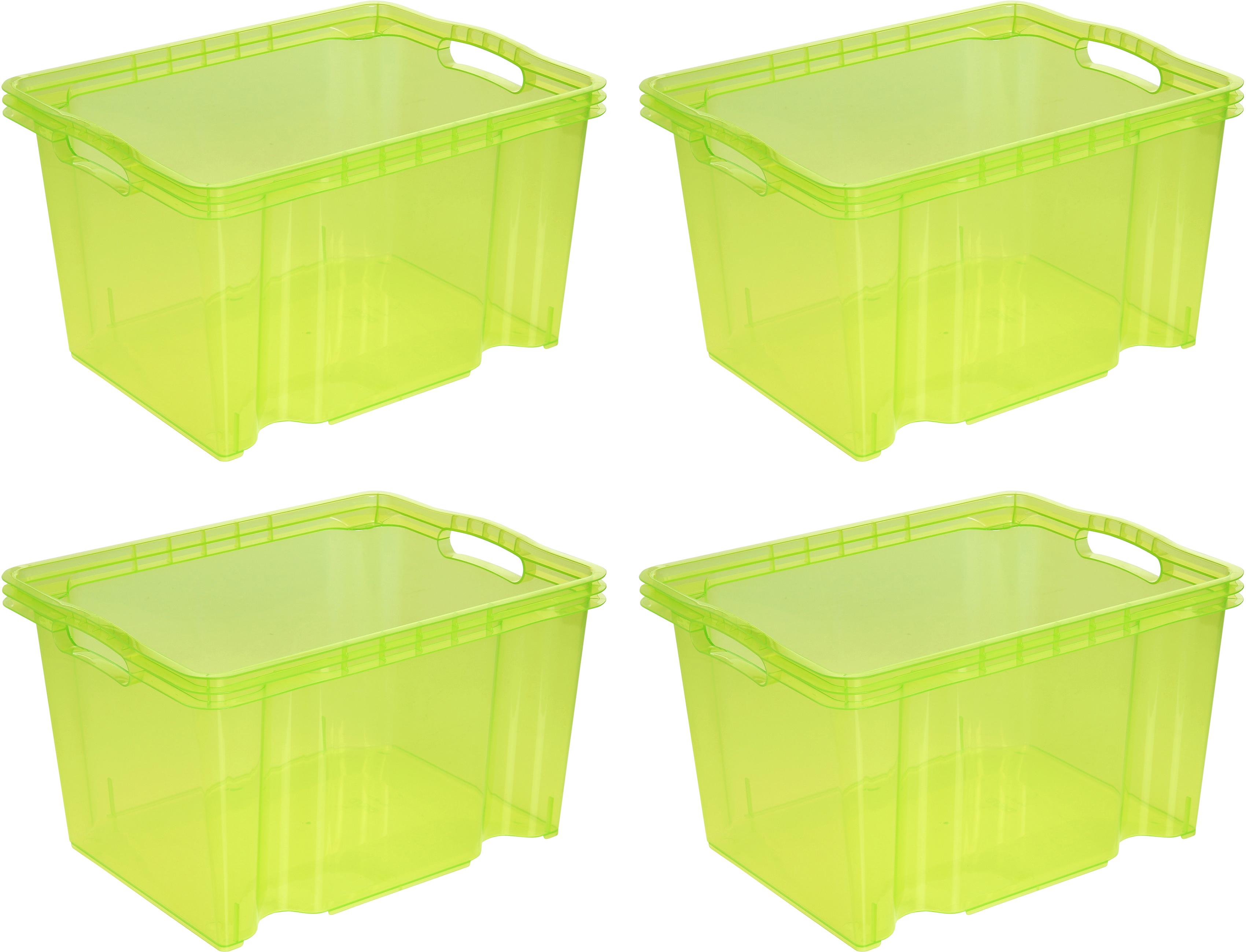 Organizer KEEEPER "franz", grün, B:27cm H:21cm T:35cm, Kunststoff, Aufbewahrungsboxen, Organizer, Aufbewahrungsbox, 13,5 L, hochwertiger Kunststoff grün Einheitsgröße