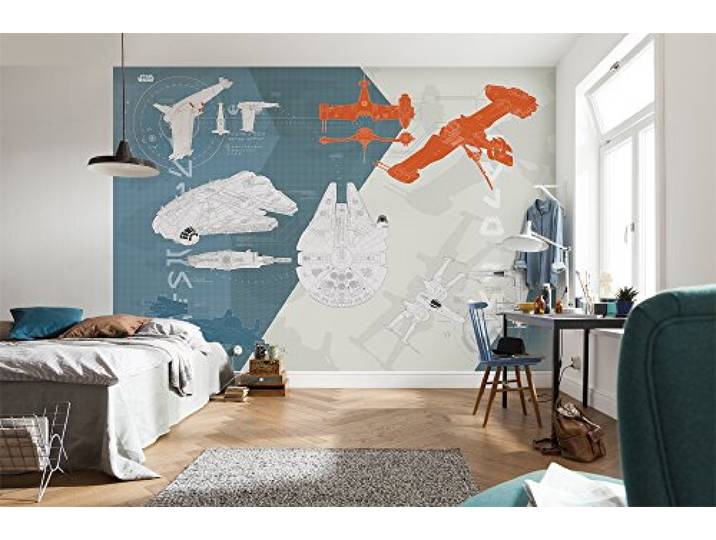 Photo Murale\, 368cm x 254cm\, Star Wars Technical Plan