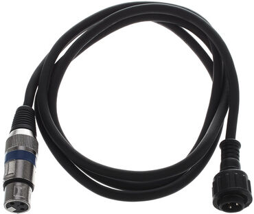 Stairville IP65 Adapter Cable DMX Out 1m Schwarz