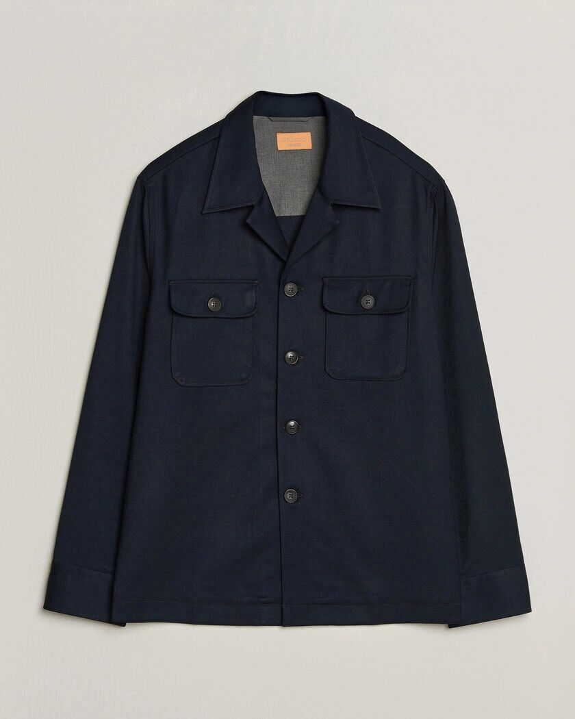 Grigio Twill Overshirt Navy