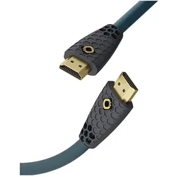 Oehlbach HDMI (Typ A) — HDMI (Typ A) (1.50 m), Videokabel, Grau, Blau