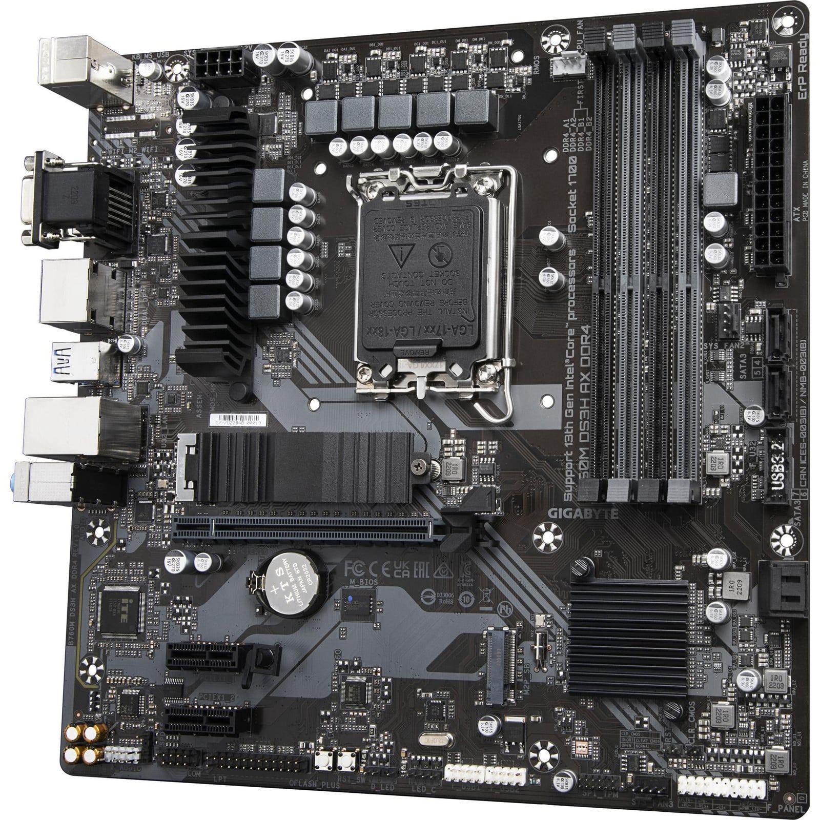 Gigabyte B760M DS3H DDR4 Motherboard