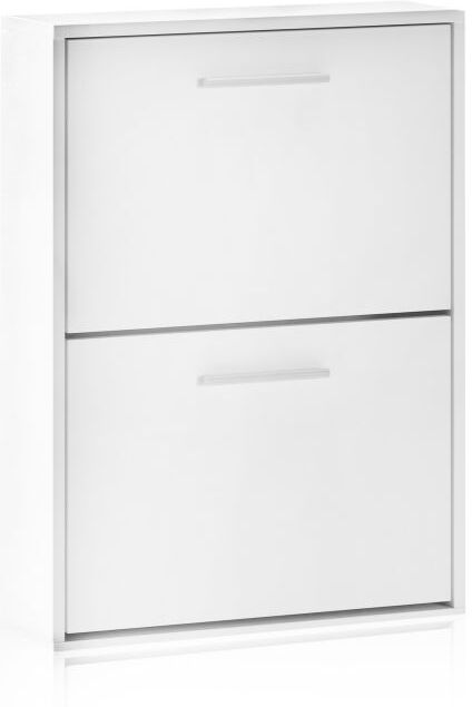 duehome Zapatero de 2 puertas abatibles 53x73 cm Home - Blanco