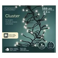 Lumineo, LED Weihnachtsdeko, Cluster LED-Leuchten Innen- und Draussen