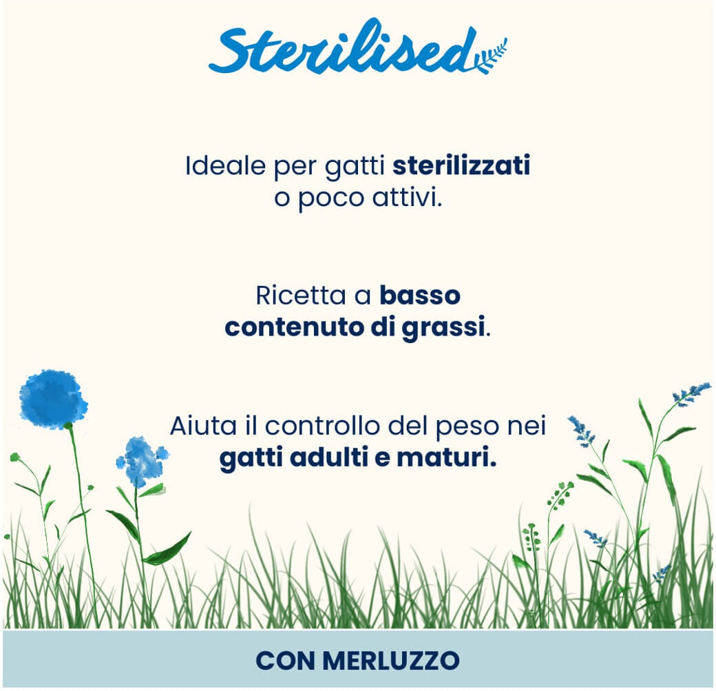 Almo Nature Cat Holistic Sterilised Busta Multipack 30x70G MERLUZZO
