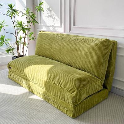 COSMOGO Corduroy Bean Bag Folding Sofa Bed