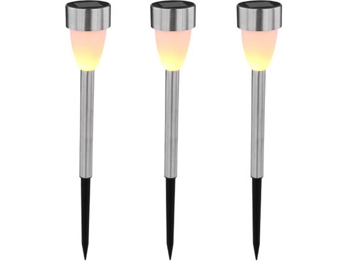 GLOBO Lampe solaire de jardin Lampe d'allée solaire Lampe d'extérieur solaire 33576-3
