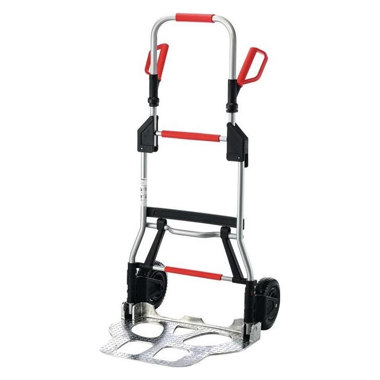 HP Autozubehör Transportkarren klappbar Stahlrohr Aluminium Höhe 1250 mm Schaufellänge 420 mm Schaufelbreite 595 mm (250 kg) (2239-61V3)