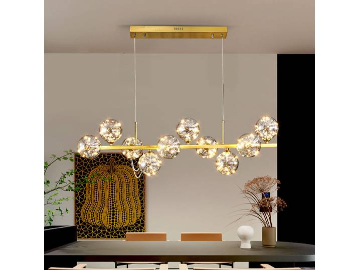 Nordique décoration de la maison lustre en cristal restaurant lustre plafonnier villa lustre lampes d'éclairage intérieur