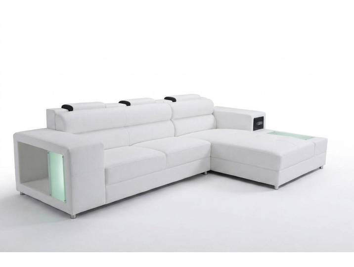 JVmoebel Ecksofa Elegantes Leder-Sofa mit USB-Anschluss und großzügigem Platzangebot, Made in Europa