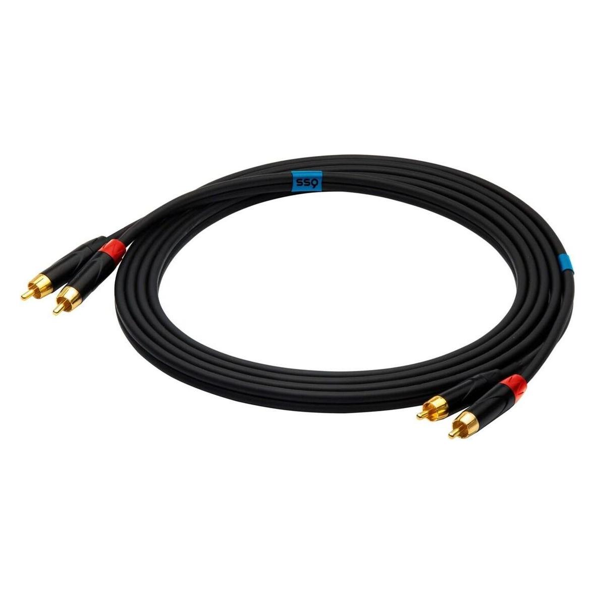 SSQ RCARCA2 SS-1432 Kabel 2x RCA - 2x RCA 2 m Schwarz (2 m, Cinch Kabel) (SS-1432)