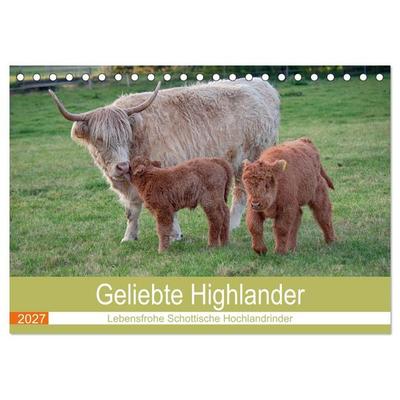 Geliebte Highlander (Tischkalender 2027 DIN A5 quer), CALVENDO Monatskalender