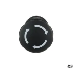 ABB MPET4-10B Maschinen-Stop-Taster, Drehentriegelung, schwarz, 40mm Pilz