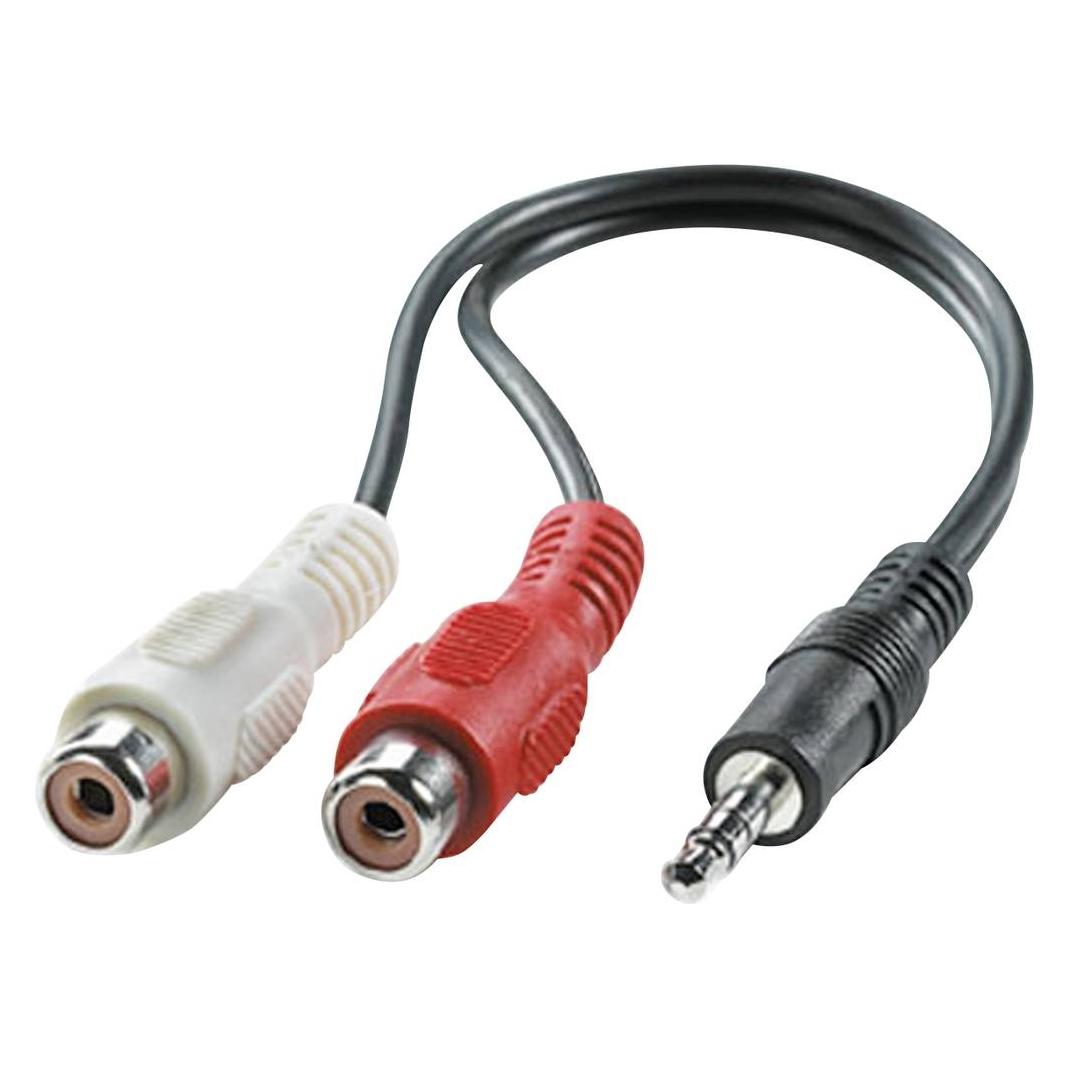 Roline Stereo-Klinke - Stereo-Cinch Buchse (0.20 m, AUX Kabel, Cinch Kabel) (11.09.4340)