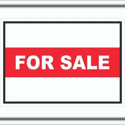 HB-Druck For Sale Schild mit Text Verkaufsschild A5 (148x210mm)