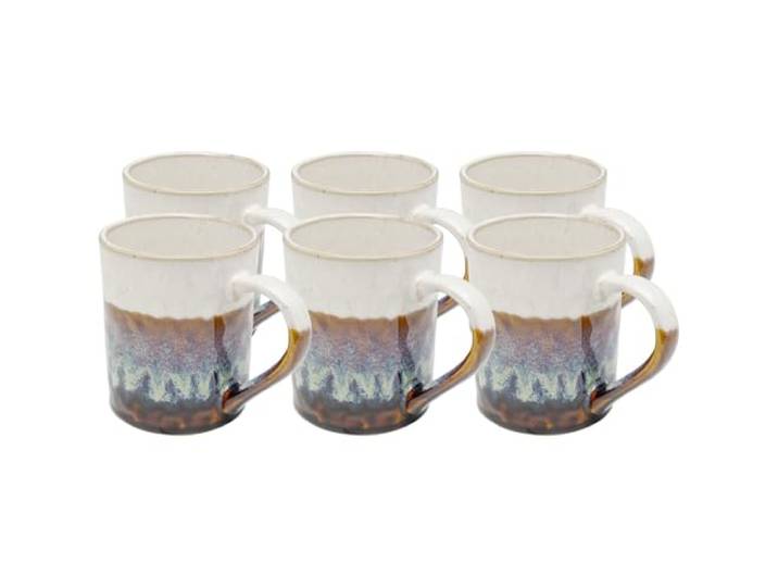 Kare Design Bruine Brezza mokken set van 6