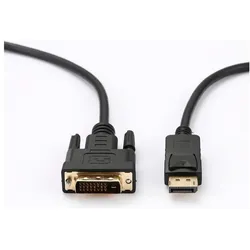 Helden C ble DVI-D/DisplayPort 1.1 Male/Male - Longueur 2M - Noir - en sachet (2 m), Videokabel, Schwarz
