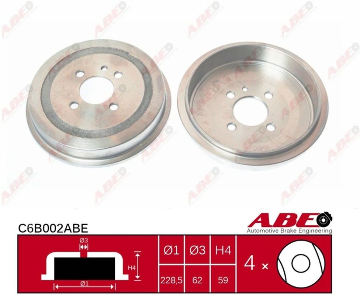 Bremstrommel ABE C6B002ABE