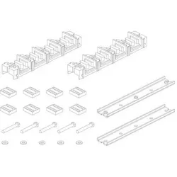 Cubic Teile für Glanzhalter Cu 10x10, komplett, Elektronikzubehör + Gehäuse