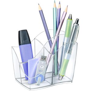 cep Stiftehalter 1003400111, Ellypse, 340, Kunststoff, 4 Fächer, transparent