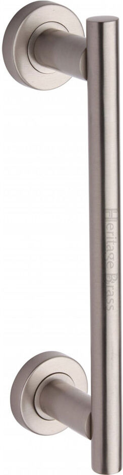 Heritage Brass Classic Door Pull Handle 336mm Satin Nickel 33.6cm H X 5.3cm W