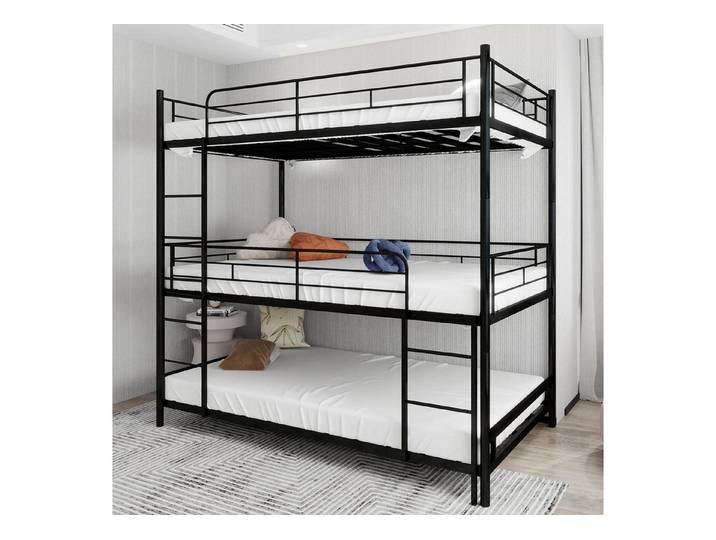 LuxusKollektion Etagenbett Etagenbett 90x190 cm 3-Etagen (1-St)