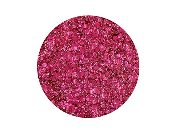 Felroze biologisch afbreekbare glitter Tagadamour - Si si la paillette - Rood - Uniek Formaat