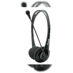 Equip Chat Headset Kopfhörer Kabelgebunden Kopfband Anrufe/Musik Schwarz
