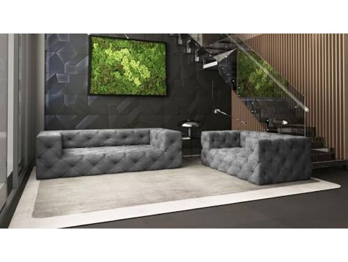 VIENNA INTERNATIONAL FURNITURE Modell Chesterfield Platinum 2 SITZER