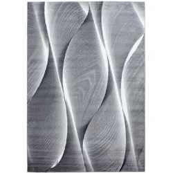 KURZFLORTEPPICH DRAU, mit Farbverlauf, Schwarz, 200 x 290 cm