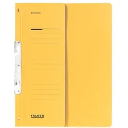 Falken Einhakhefter - halber Deckel gelb, 23.8x30.5 cm