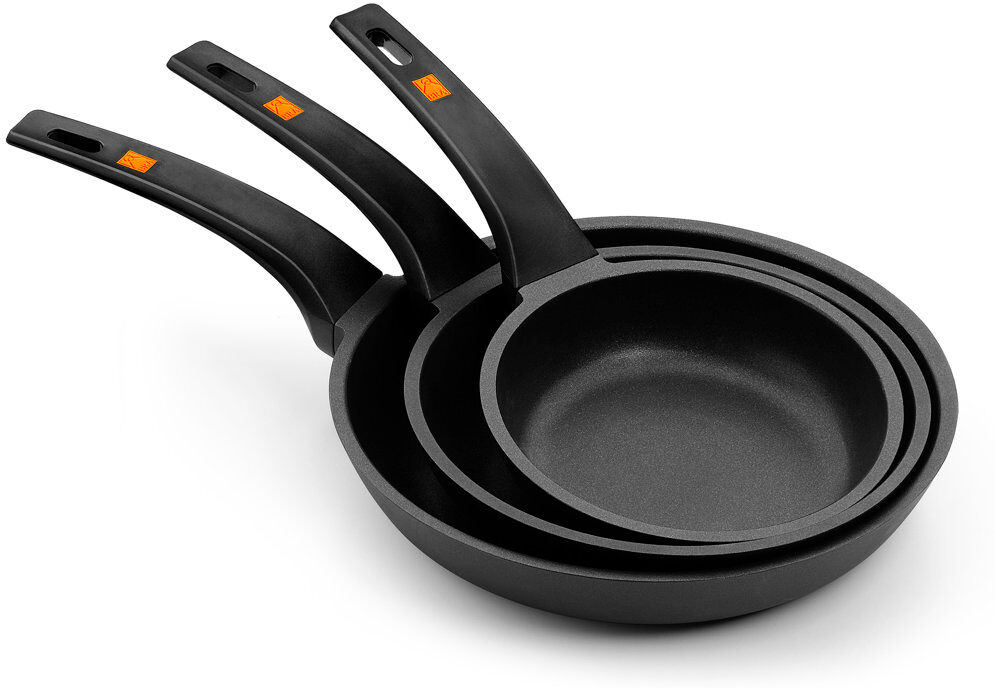 BRA Cookware Efficient Non-Stick Frying Pan Set Black
