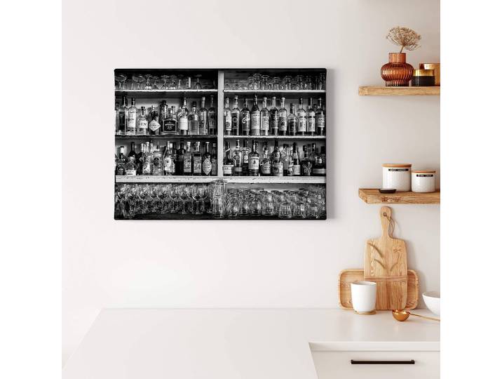 Tableau déco The Classic Bar Polyester PVC / Épicéa Blanc 70 x 50cm