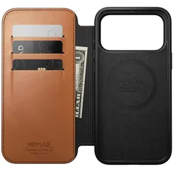 Nomad Modernes Lederetui, Sattelleder (Horween) – iPhone 2026 Pro Max (Apple iPhone 17 Pro Max, Apple iPhone 18 Pro Max), Smartphone Hülle, Braun