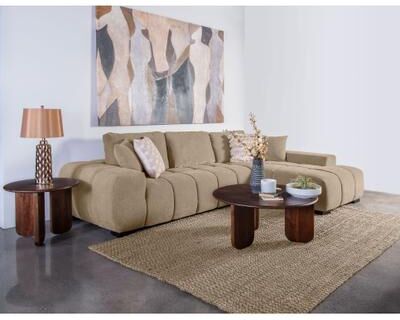 Coaster Octavia Upholstered Sectional Chaise Sofa