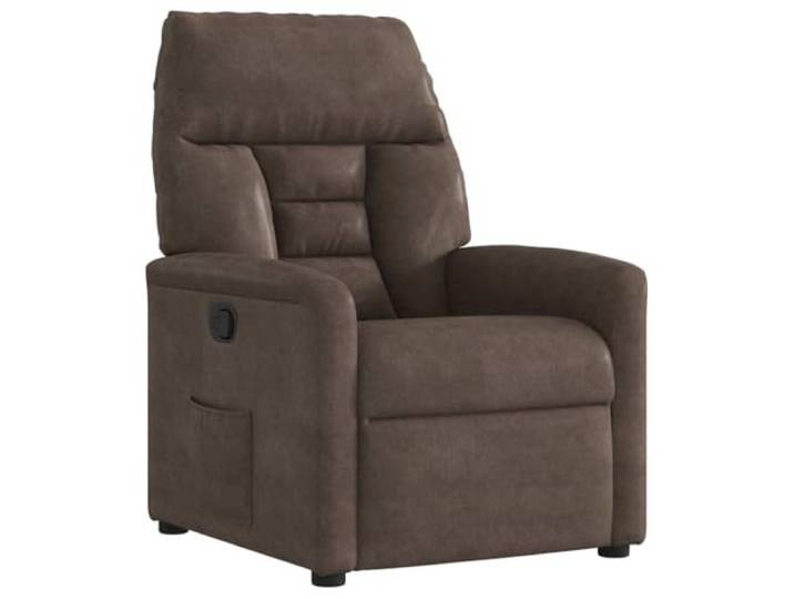 Makastle Relaxsessel Braun Mikrofasergewebe