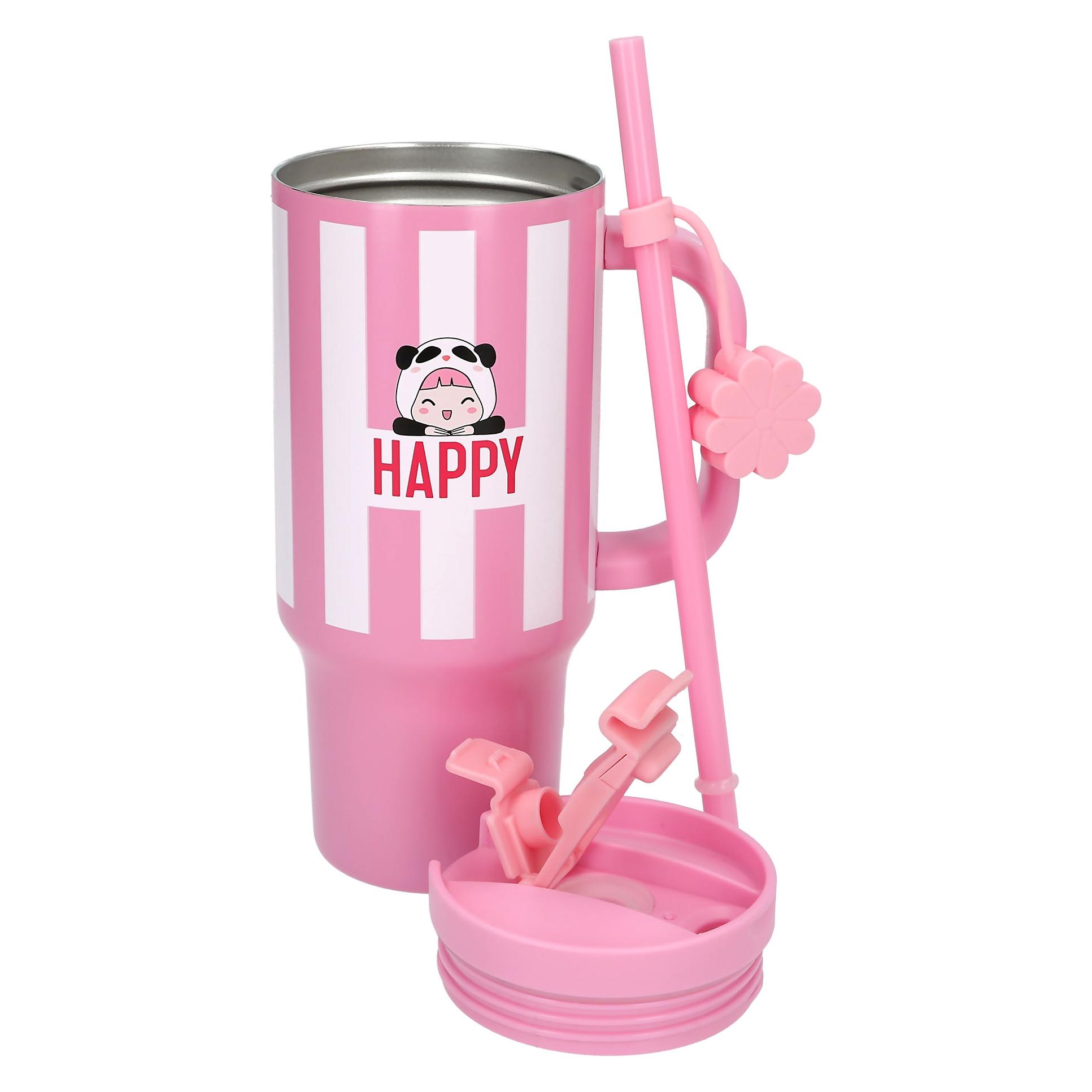 PENfection - To Go Cup With Straw - Pink - 470 ml (0.47 l) (0414140)